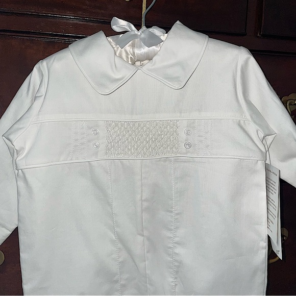 NWT Little Things Mean A Lot White Longalls - Picture 2 of 9